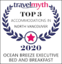 Travelmyth Awards for Ocean Breeze Executive Bed and Breakfast